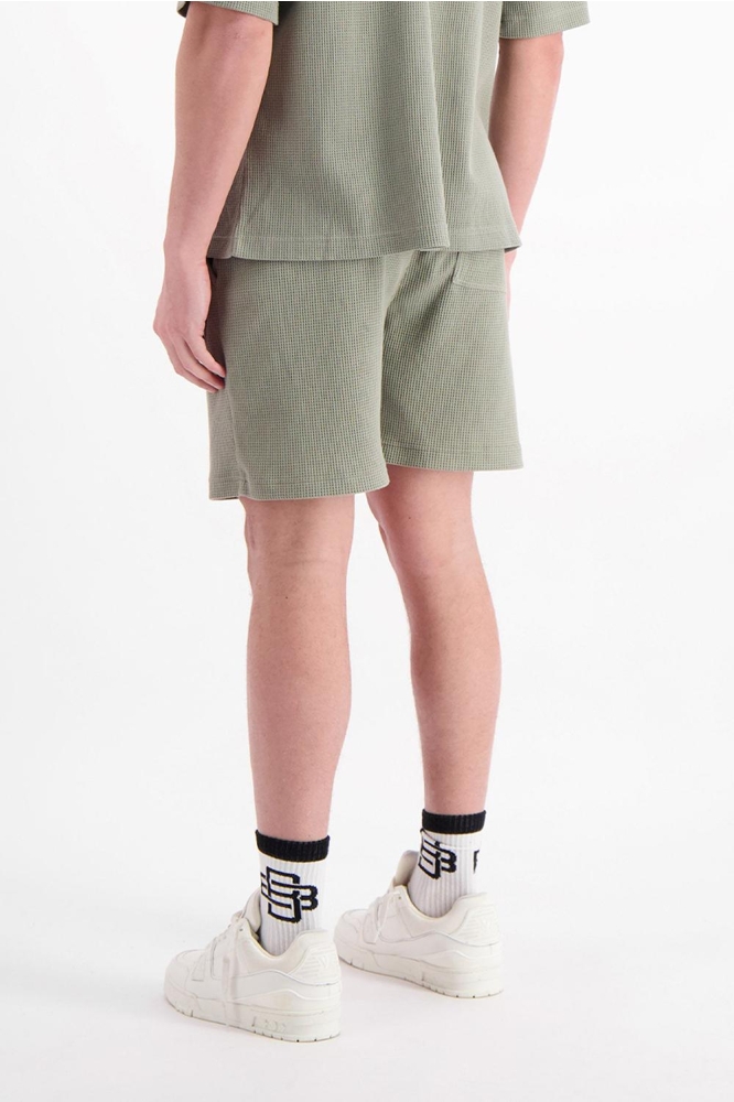 MONOGRAM WAFFLE SHORTS 1 125 5 20 GREEN
